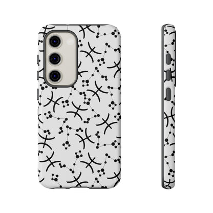 Tough Cases with the Pisces Zodiac sign for iPhone, Samsung Galaxy, and Google Pixel devices