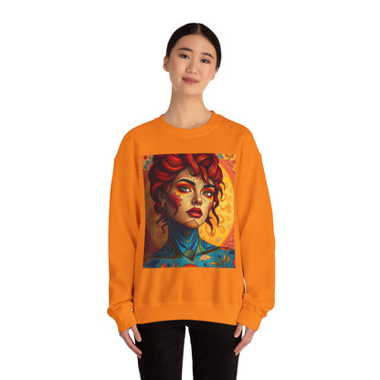 Unisex Heavy Blend™ Crewneck Sweatshirt, Aquarius, Zodiac v2, Sexy Pattern