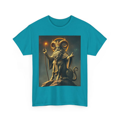 Unisex Heavy Cotton T-Shirt, Taurus God v1, Zodiac Design