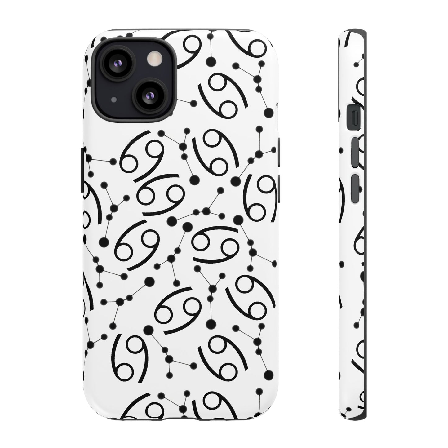Tough Cases with the Cancer Zodiac sign for iPhone, Samsung Galaxy, and Google Pixel devices
