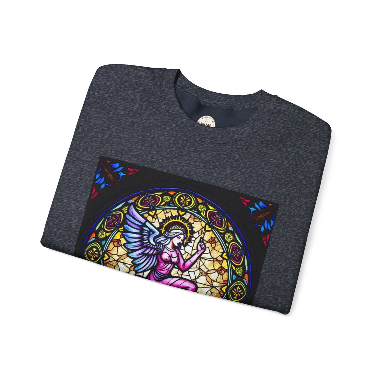 Unisex Heavy Blend™ Crewneck Sweatshirt, Glass 1, Virgo Zodiac Design