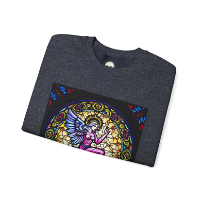 Unisex Heavy Blend™ Crewneck Sweatshirt, Glass 1, Virgo Zodiac Design