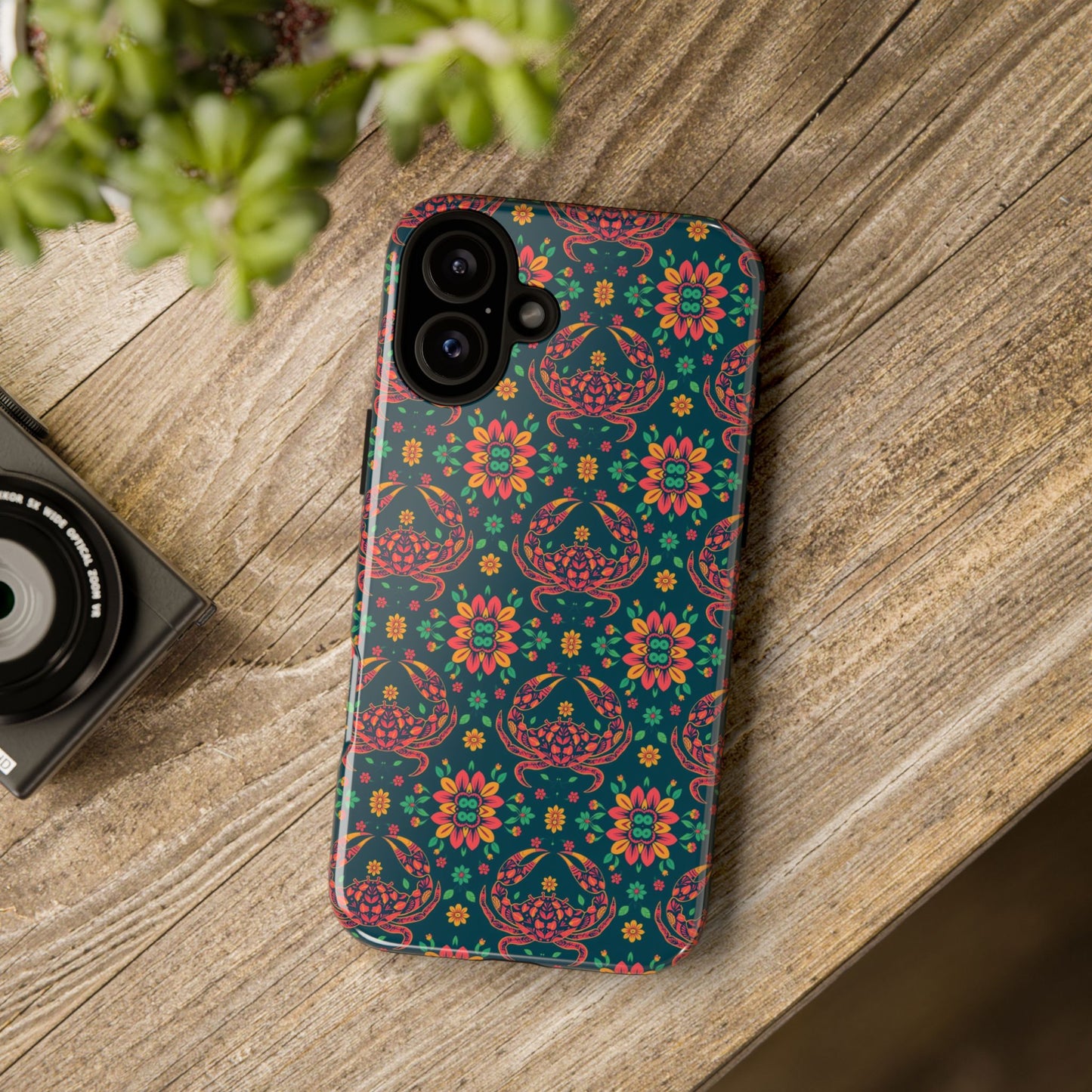 Tough Cases, Cancer, Zodiac v4, Flower Pattern