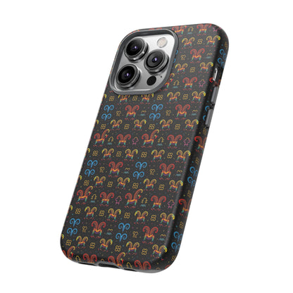 Tough Cases, Aries, Zodiac v1, Metal Pattern