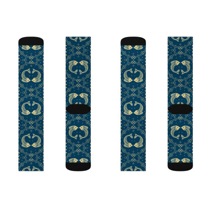 Sublimation Socks, Pisces, Zodiac, Pattern
