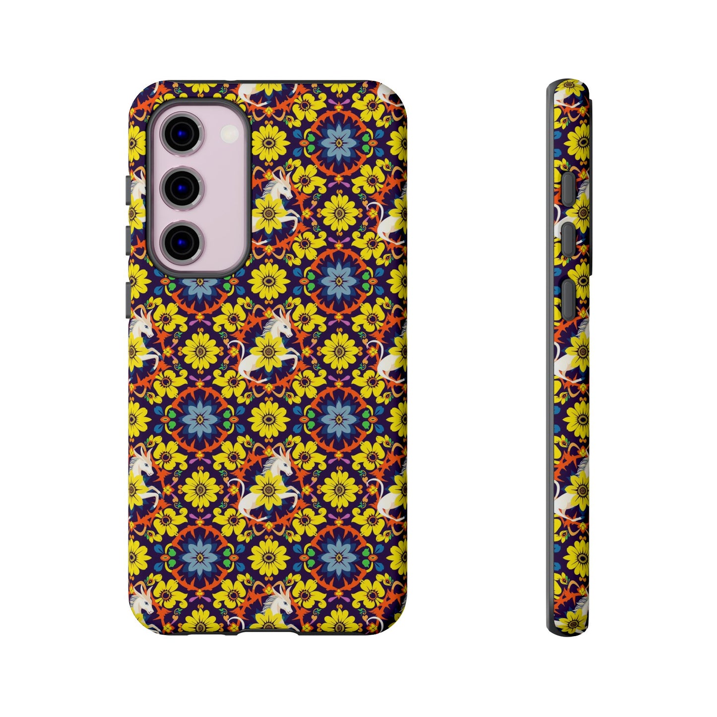 Tough Cases, Aquarius, Zodiac v3, Flower Pattern