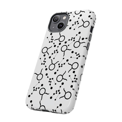 Tough Cases with the Taurus Zodiac sign for iPhone, Samsung Galaxy, and Google Pixel devices