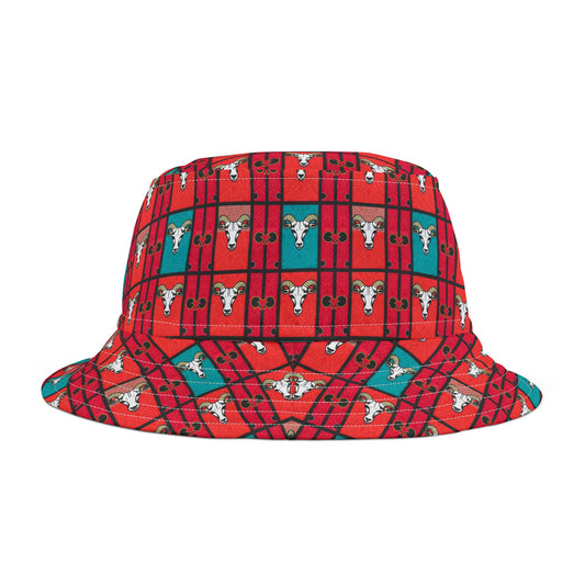 Bucket Hat, (AOP), Taurus, Zodiac Shape Pattern