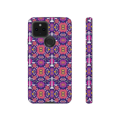 Tough Cases, Libra, Zodiac v4, Flower Pattern