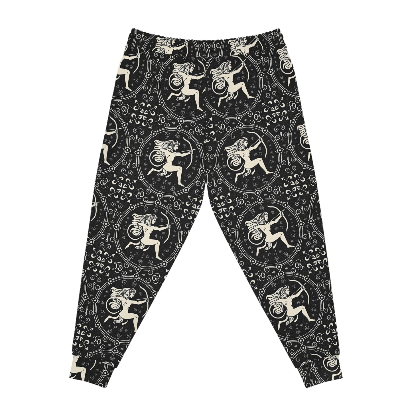 Athletic Joggers, Zodiac Design, Pattern, Sagittarius, AOP