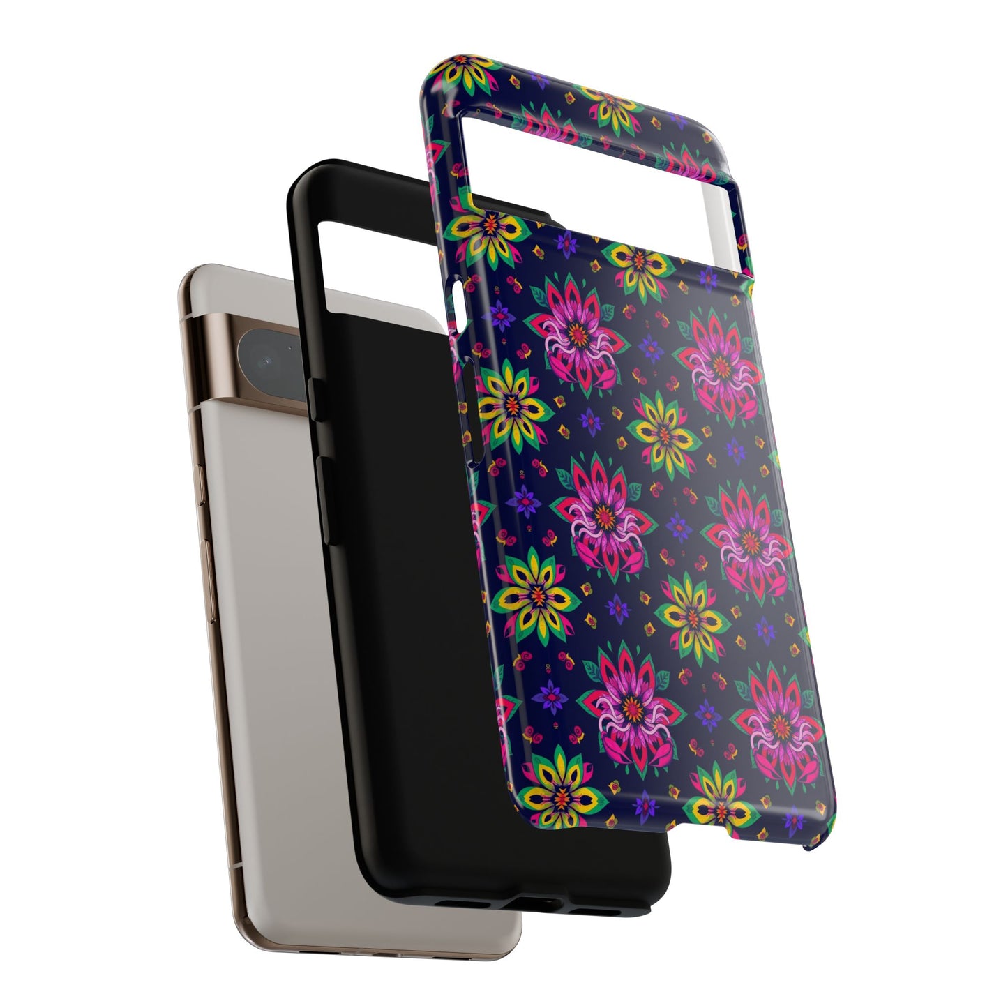 Tough Cases, Scorpio, Zodiac v4, Flower Pattern