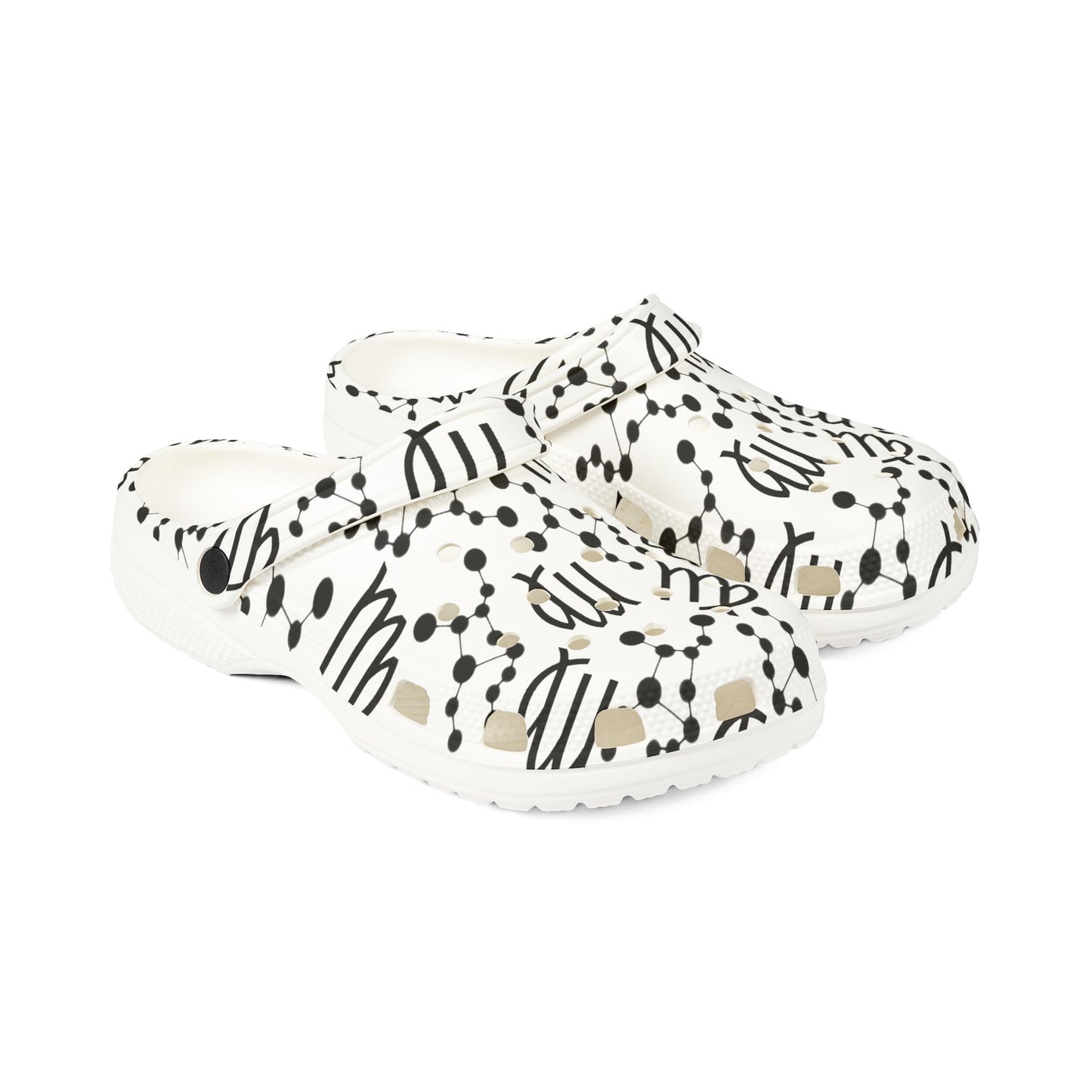 EVA Foam Rubber Shoes (AOP), Material 100% EVA, Virgo Zodiac Design