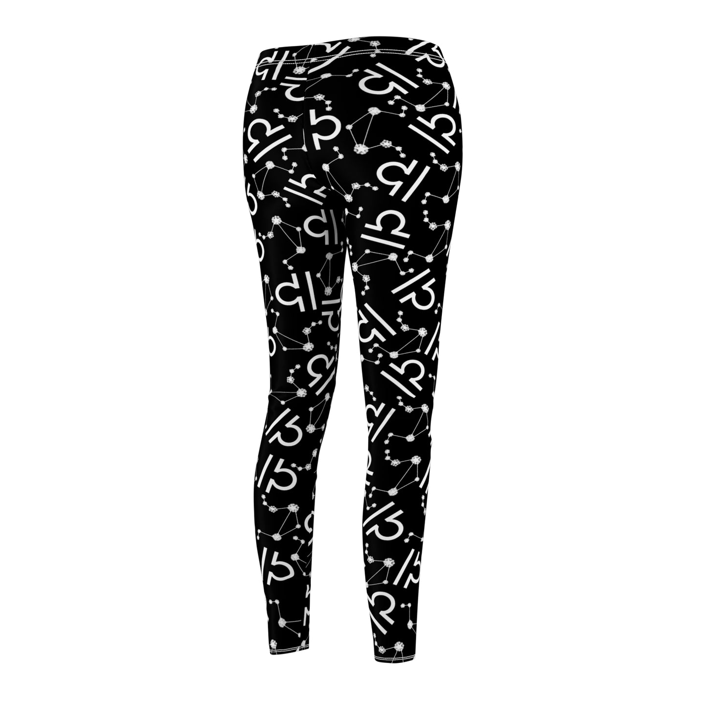 Women's Zodiac Cut & Sew Casual Leggings Libra Zodiac sign