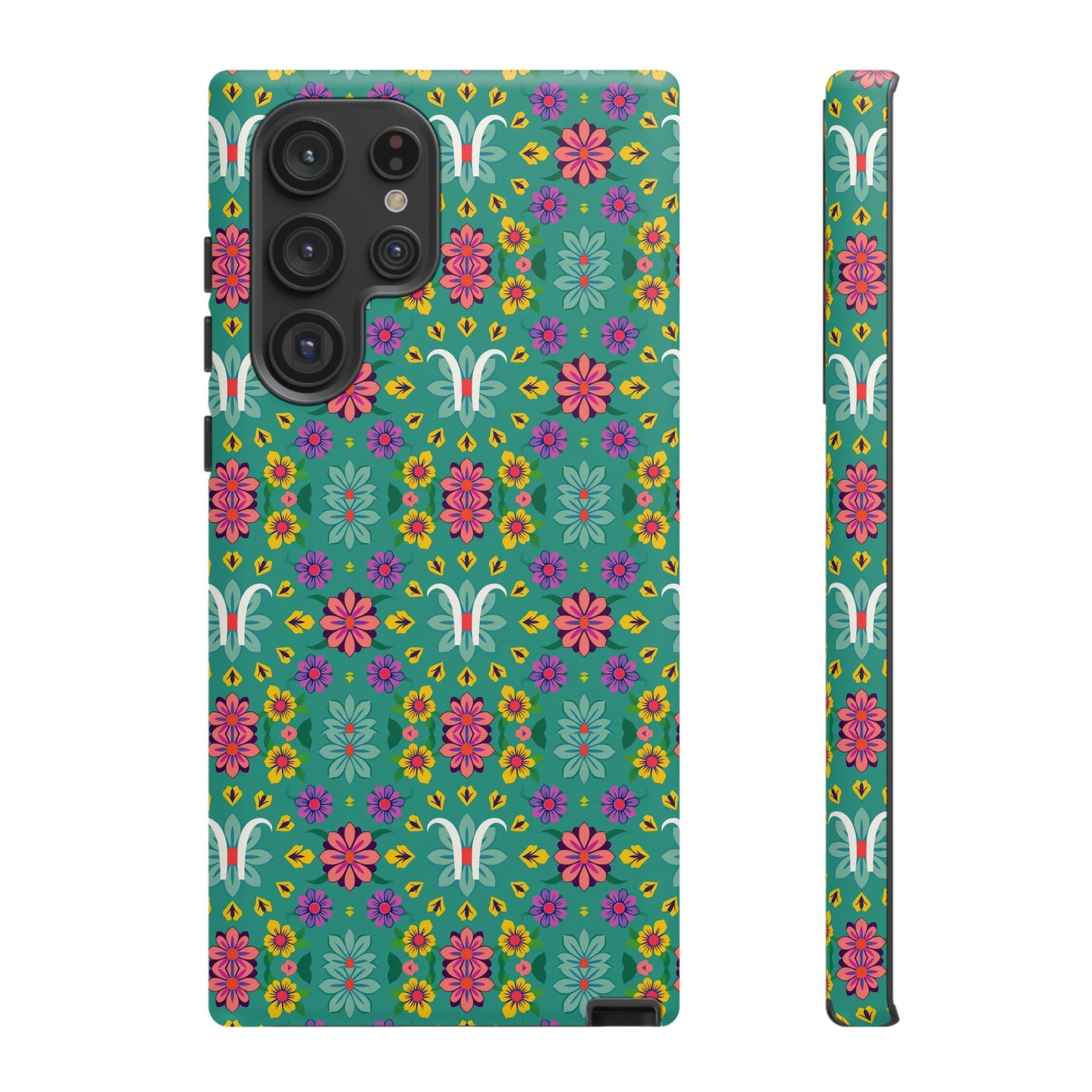 Tough Cases, Aquarius, Zodiac v4, Flower Pattern