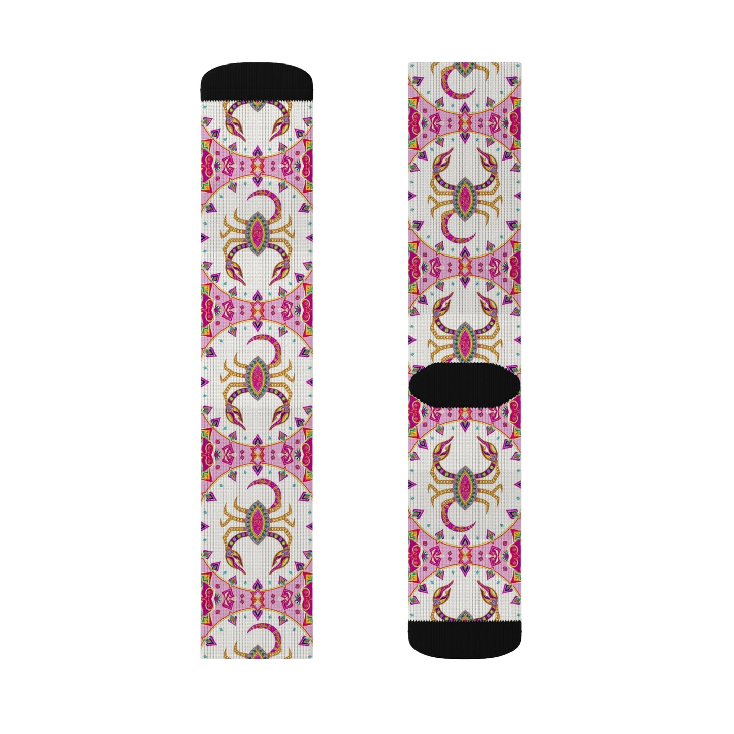 Sublimation Socks, Scorpio, Zodiac v1, Jewel Pattern