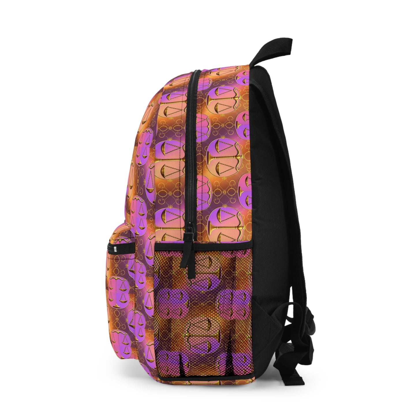Backpack, Libra, Zodiac v1, Metal Pattern