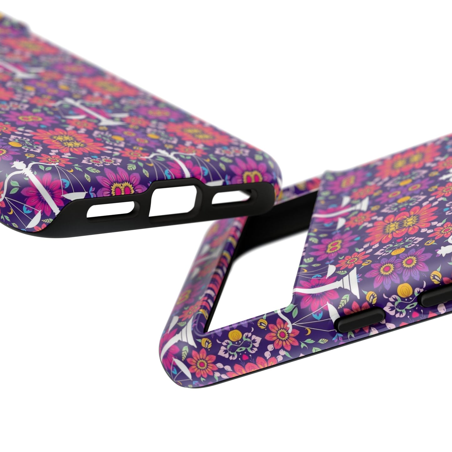 Tough Cases, Libra, Zodiac v4, Flower Pattern