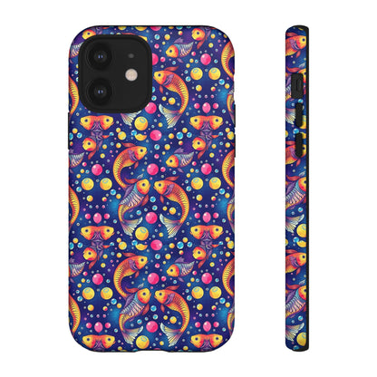 Tough Cases, Pisces, Zodiac, Bubble Pattern