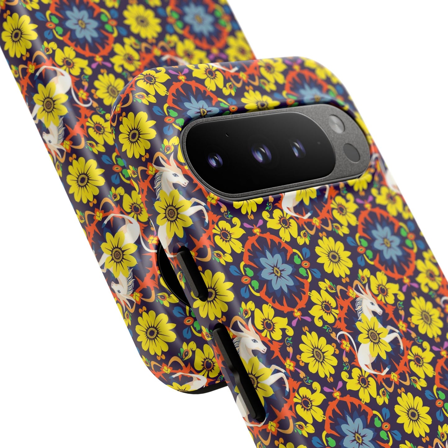 Tough Cases, Aquarius, Zodiac v3, Flower Pattern