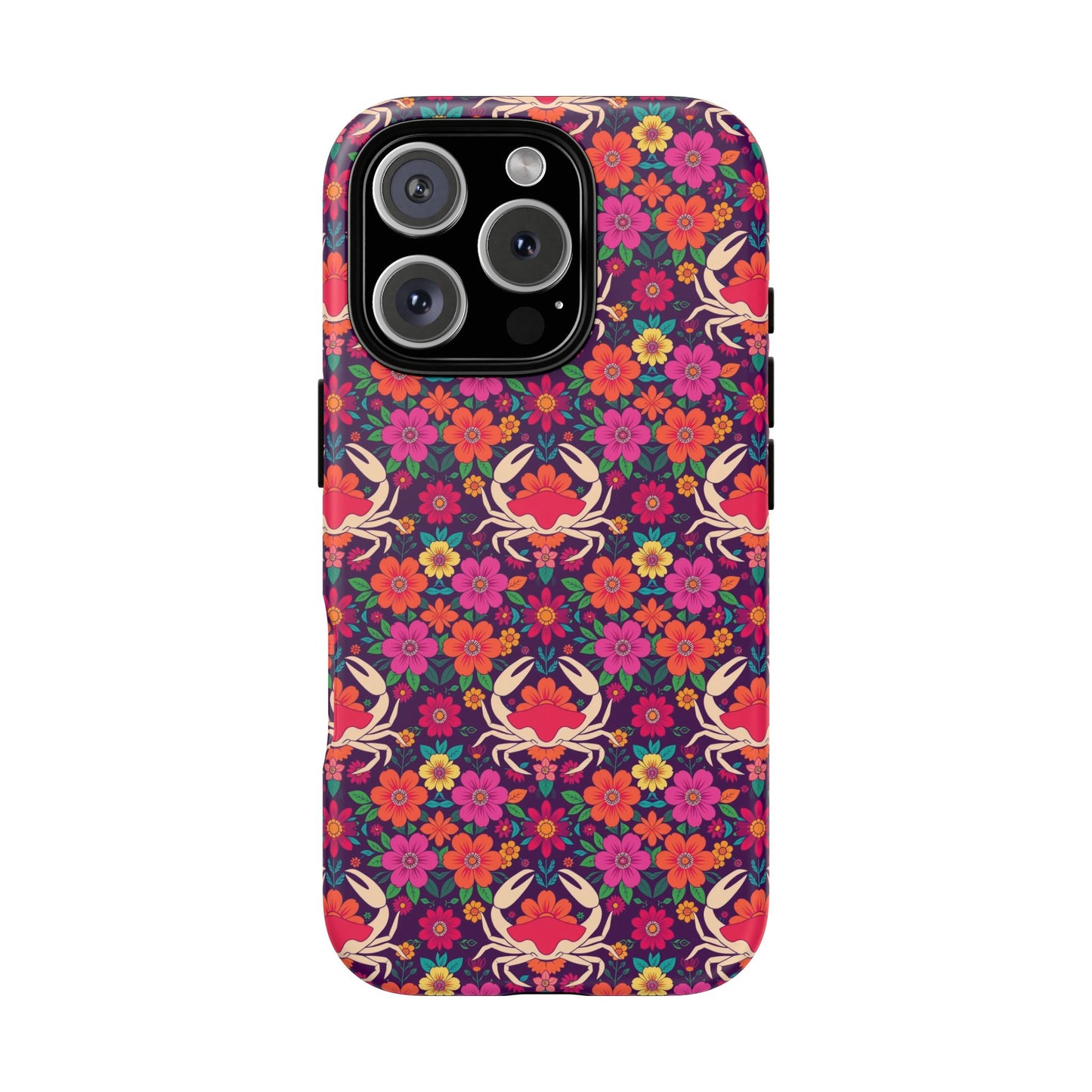 Tough Cases, Cancer, Zodiac v1, Flower Pattern