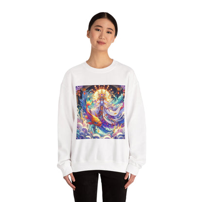 Unisex Heavy Blend™ Crewneck Sweatshirt, Anime Pisces King, Zodiac Design