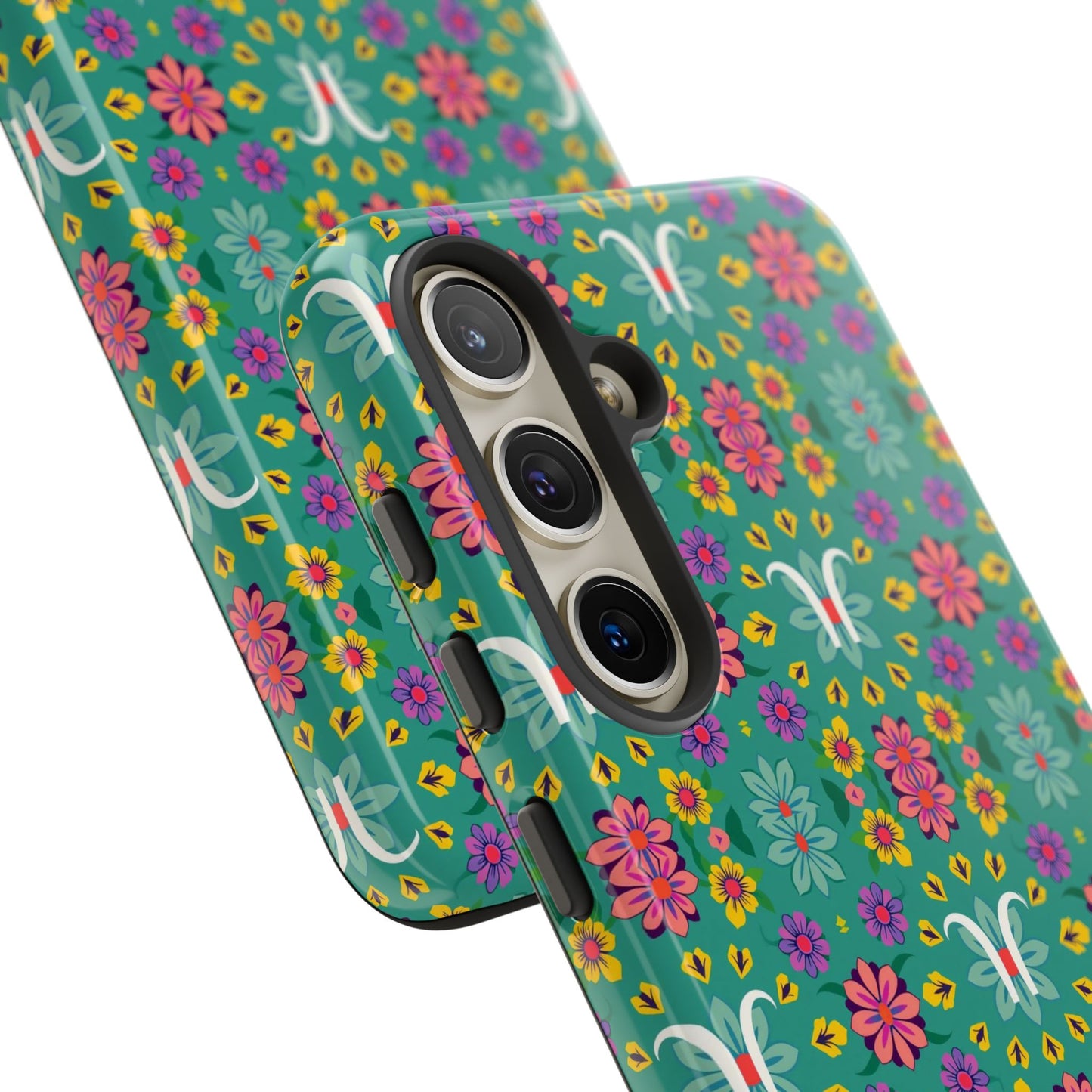 Tough Cases, Aquarius, Zodiac v4, Flower Pattern