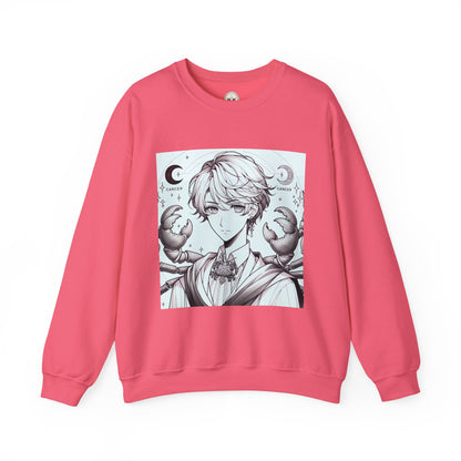 Unisex Heavy Blend™ Crewneck Sweatshirt,Two Moon, Cancer Zodiac Design